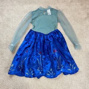 Disney Kids Frozen Anya Dress Costume Halloween Play Size S (4-6X)